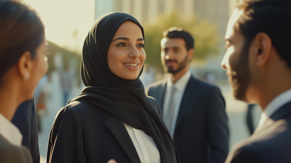 Business team in conversation