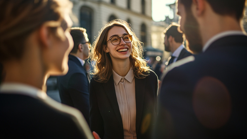 Business team in conversation
