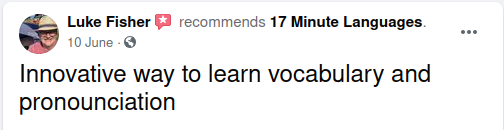 review 17 Minute Languages on Facebook no. 02