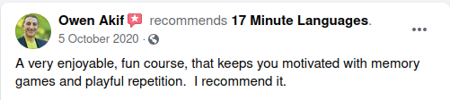 review 17 Minute Languages on Facebook no. 08