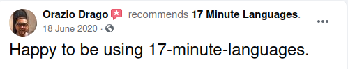 review 17 Minute Languages on Facebook no. 10