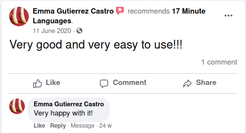 review 17 Minute Languages on Facebook no. 11
