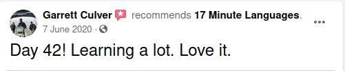 review 17 Minute Languages on Facebook no. 12