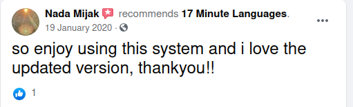 review 17 Minute Languages on Facebook no. 14