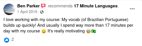 review 17 Minute Languages on Facebook no. 18
