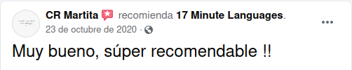 17 Minute Languages opiniones en Facebook 07
