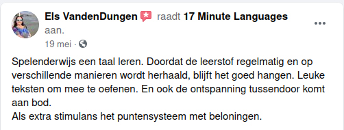 Recensie voor de taalcursus