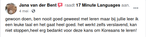 Recensie voor de taalcursus