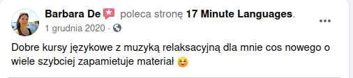 Recenzja 17 Minute Languages na Facebooku 08
