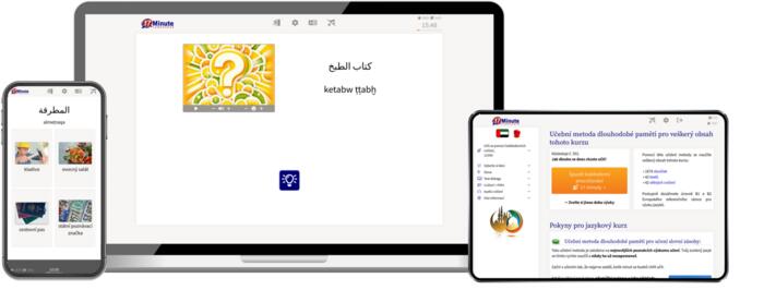 screenshot kurzu arabštiny pro pokročilé od 17 Minute Languages
