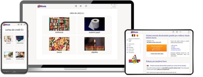 screenshot kurzu rumunštiny pro pokročilé od 17 Minute Languages