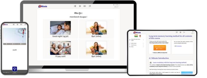 screenshot intermediate course Hindi 17 Minute Languages