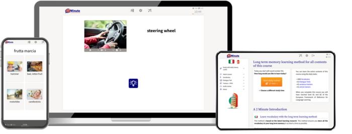 screenshot intermediate course Italian 17 Minute Languages