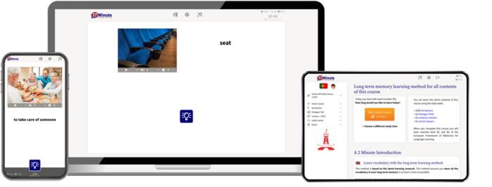 screenshot intermediate course Portuguese 17 Minute Languages