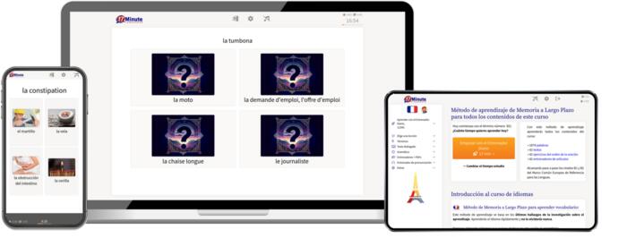 pantallazo curso avanzado francés de 17 Minute Languages