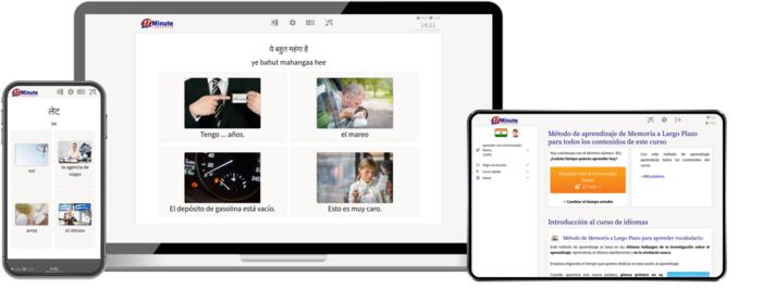 pantallazo curso avanzado hindi de 17 Minute Languages