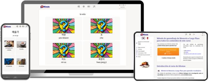 pantallazo curso avanzado coreano de 17 Minute Languages