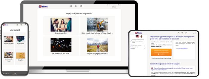 screenshot cours niveau avancé de malais de 17 Minute Languages