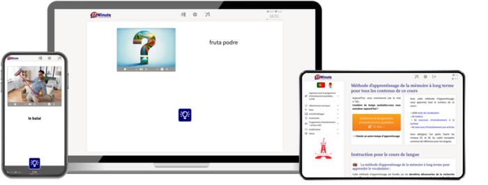 screenshot cours niveau avancé de portugais de 17 Minute Languages
