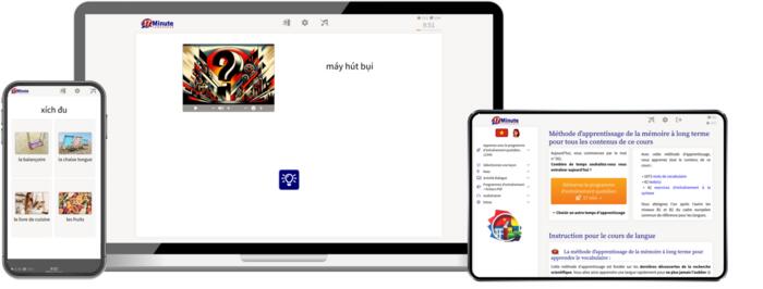 screenshot cours niveau avancé de vietnamien de 17 Minute Languages