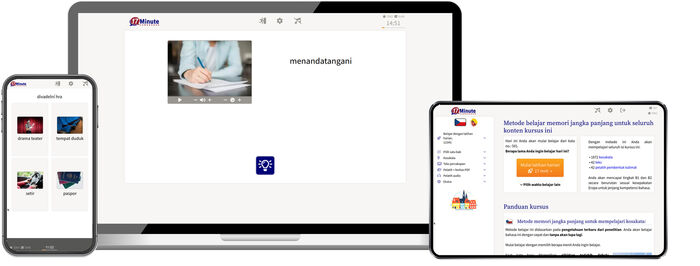 Screenshot kursus bahasa Ceko tingkat lanjut