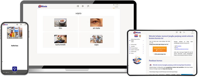 Screenshot kursus bahasa Kroasia tingkat lanjut