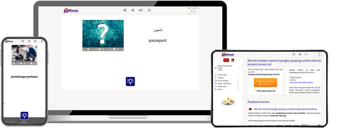 Screenshot kursus bahasa Arab (Maroko) tingkat lanjut