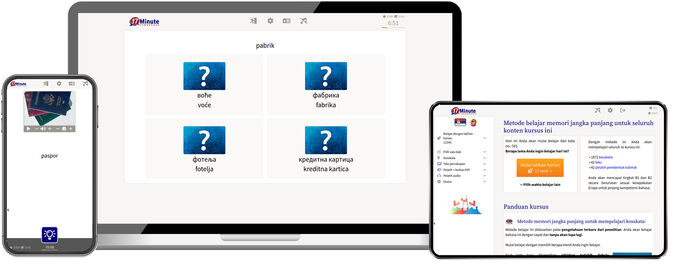 Screenshot kursus bahasa Serbia tingkat lanjut