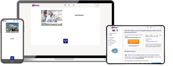 Screenshot kursus bahasa Slowenia tingkat lanjut