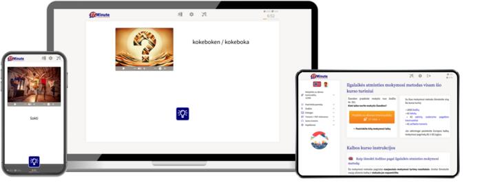 17 Minute Languages norvegų kalbos kalbos kurso ekrano kopija