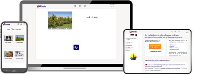 screenshot opbouwcursus Duits van 17 Minute Languages