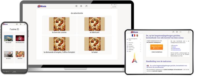 screenshot opbouwcursus Frans van 17 Minute Languages
