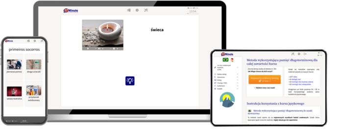 screenshot ekranu z kursu zaawansowanego brazylijskiego firmy 17 Minute Languages