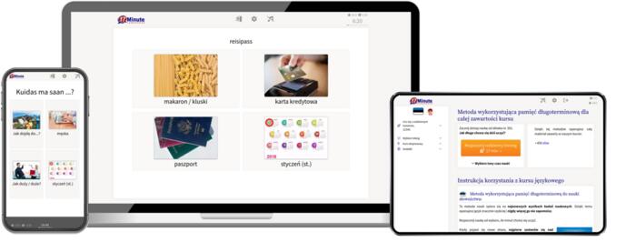 screenshot ekranu z kursu zaawansowanego estońskiego firmy 17 Minute Languages