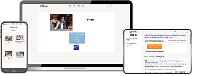 screenshot do curso de línguas de bengali