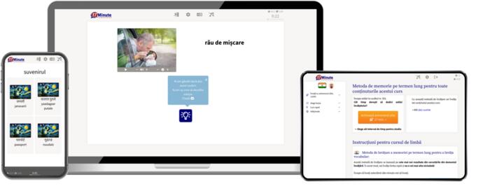 screenshot cu cursul pentru avansați de la 17 Minute Languages