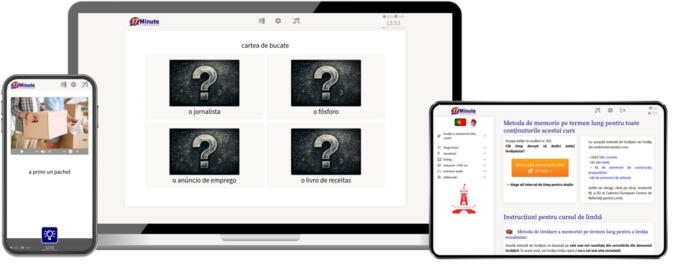 screenshot cu cursul pentru avansați de la 17 Minute Languages