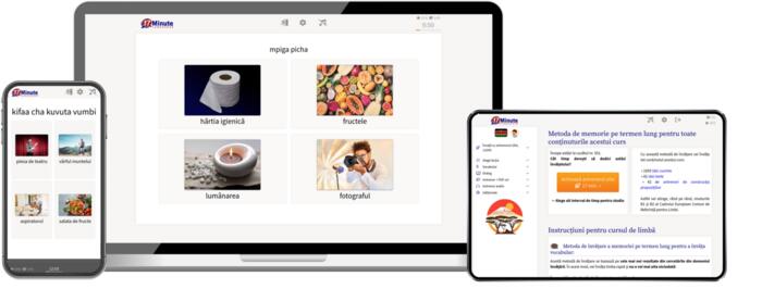 screenshot cu cursul pentru avansați de la 17 Minute Languages