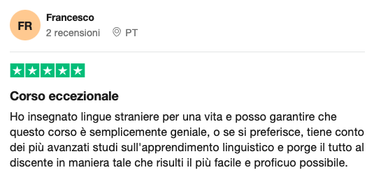Trustpilot recensioni 5