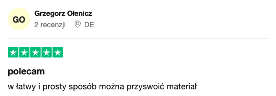 Trustpilot opinie 1
