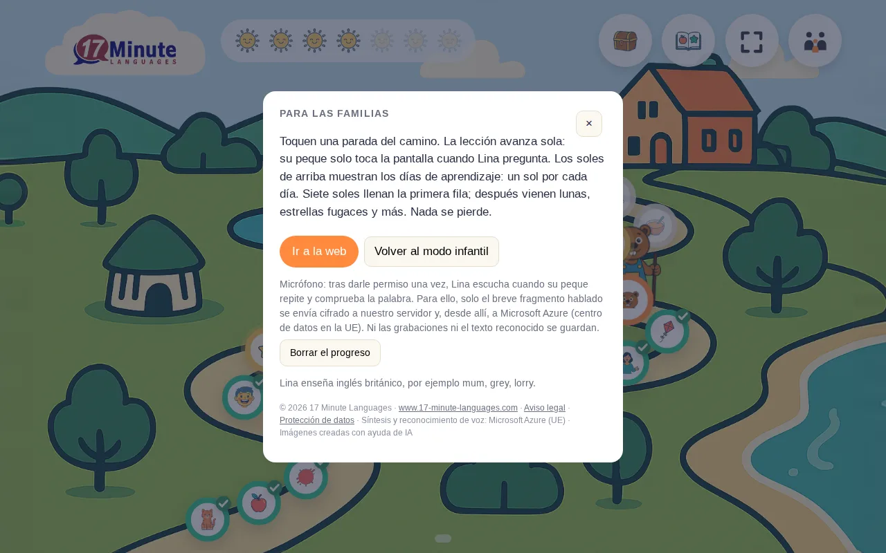 Zona para las familias con consejos para participar