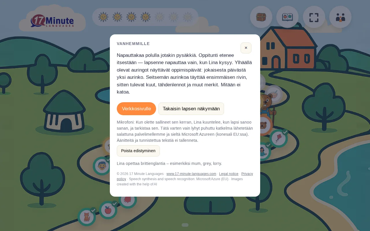 Vanhempien osio, jossa on vinkkejä yhdessä tekemiseen