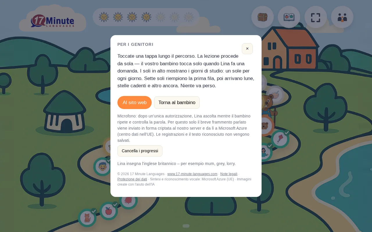 Area genitori con consigli per partecipare