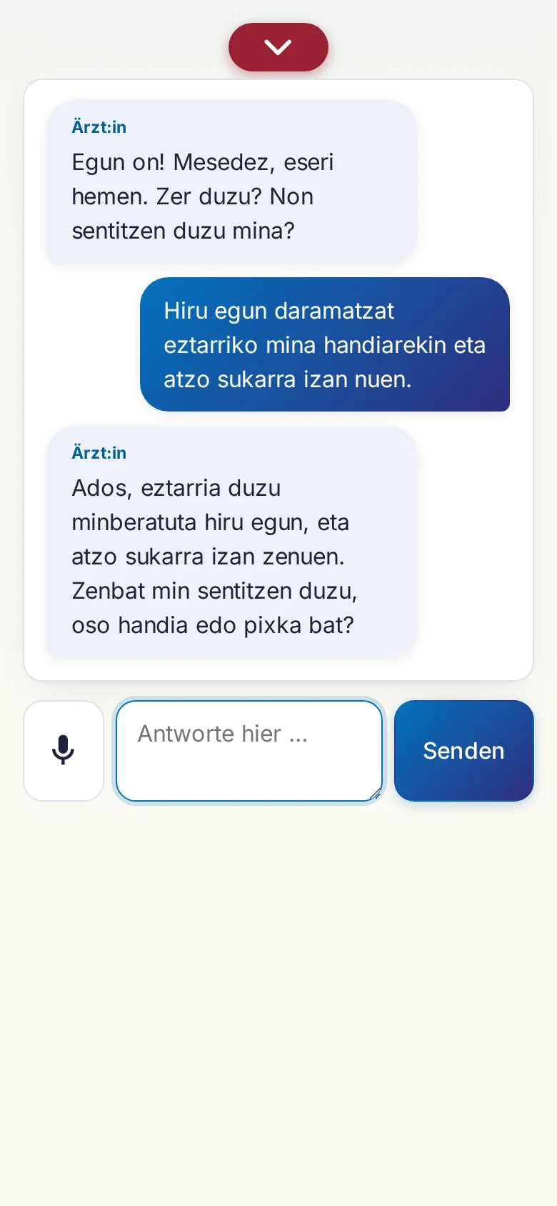Handy: ein laufendes Gespräch mit Mikrofon-Eingabe.