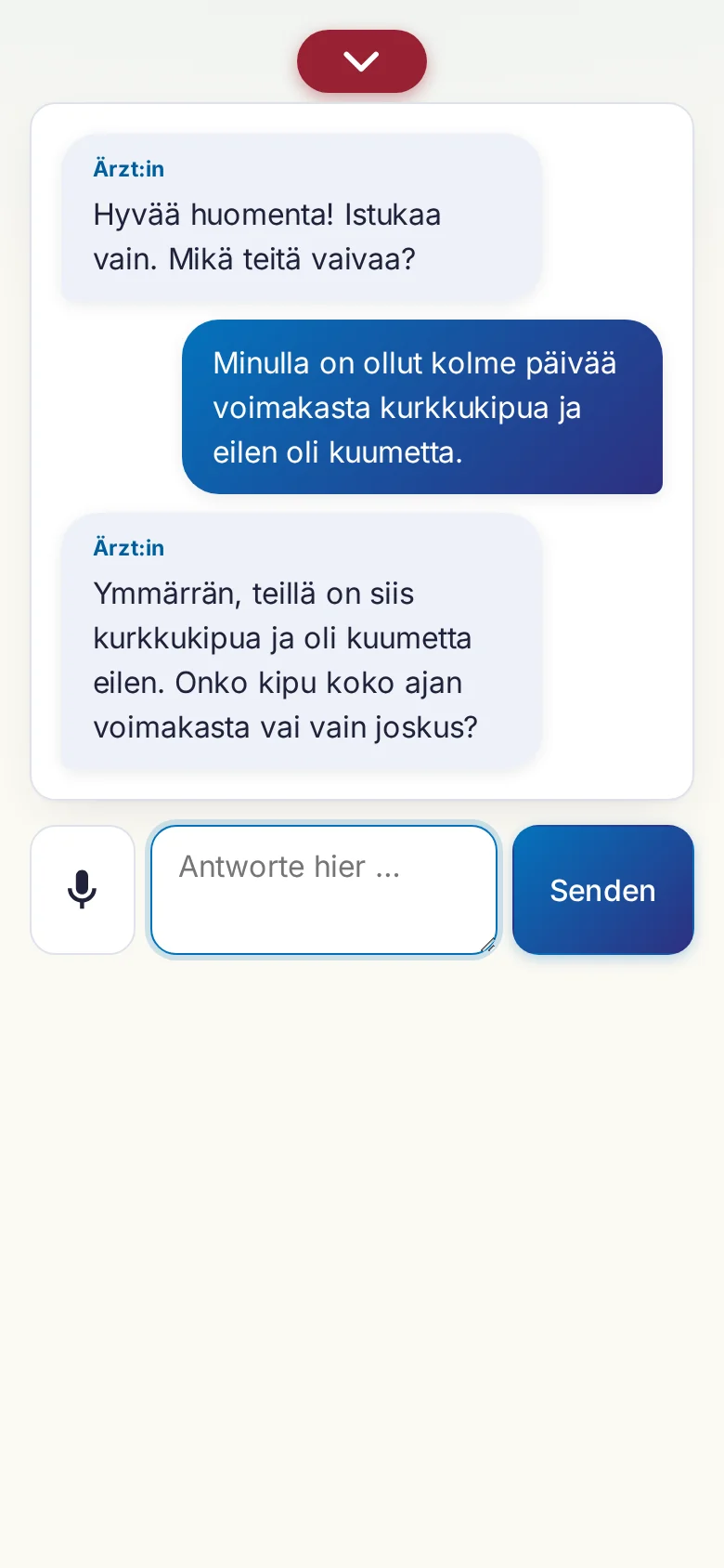Handy: ein laufendes Gespräch mit Mikrofon-Eingabe.
