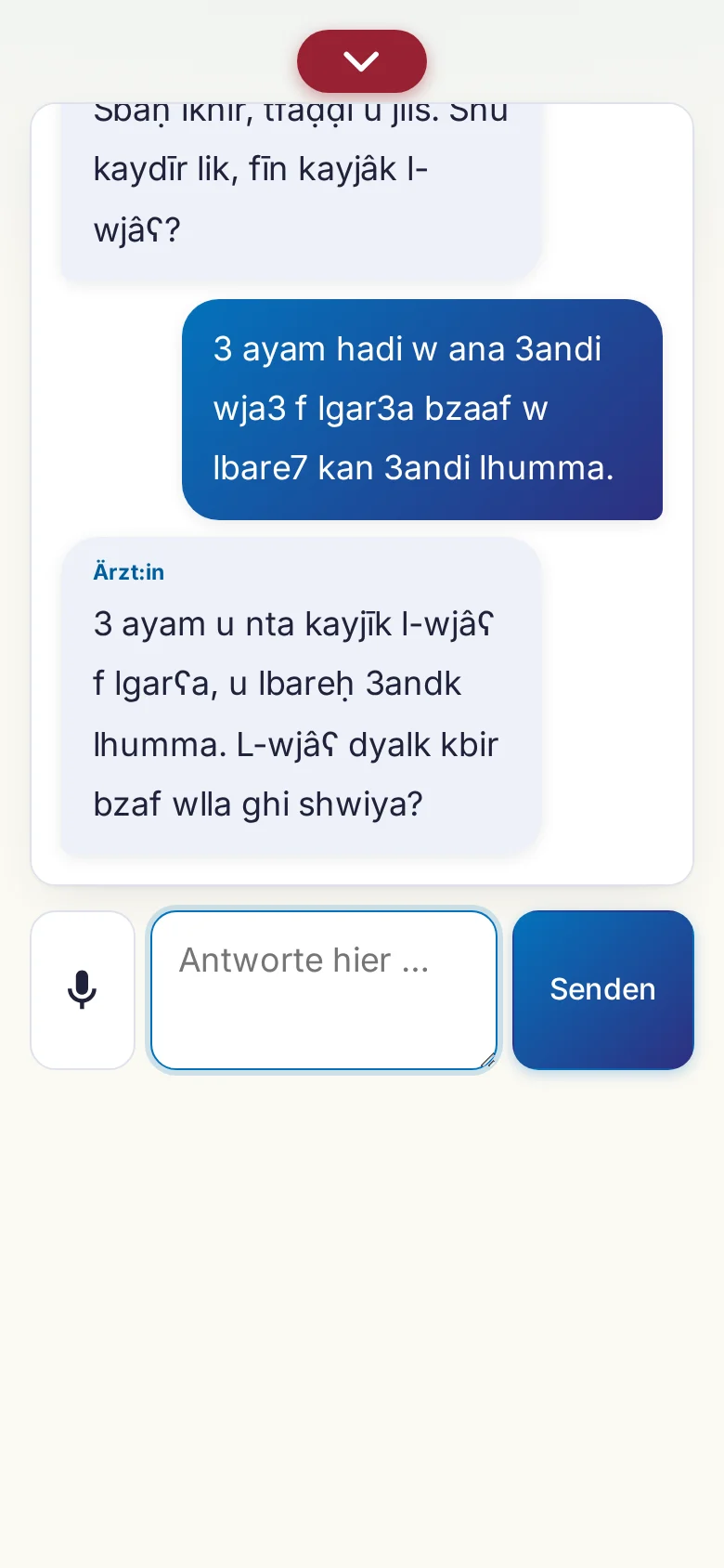 Handy: ein laufendes Gespräch mit Mikrofon-Eingabe.