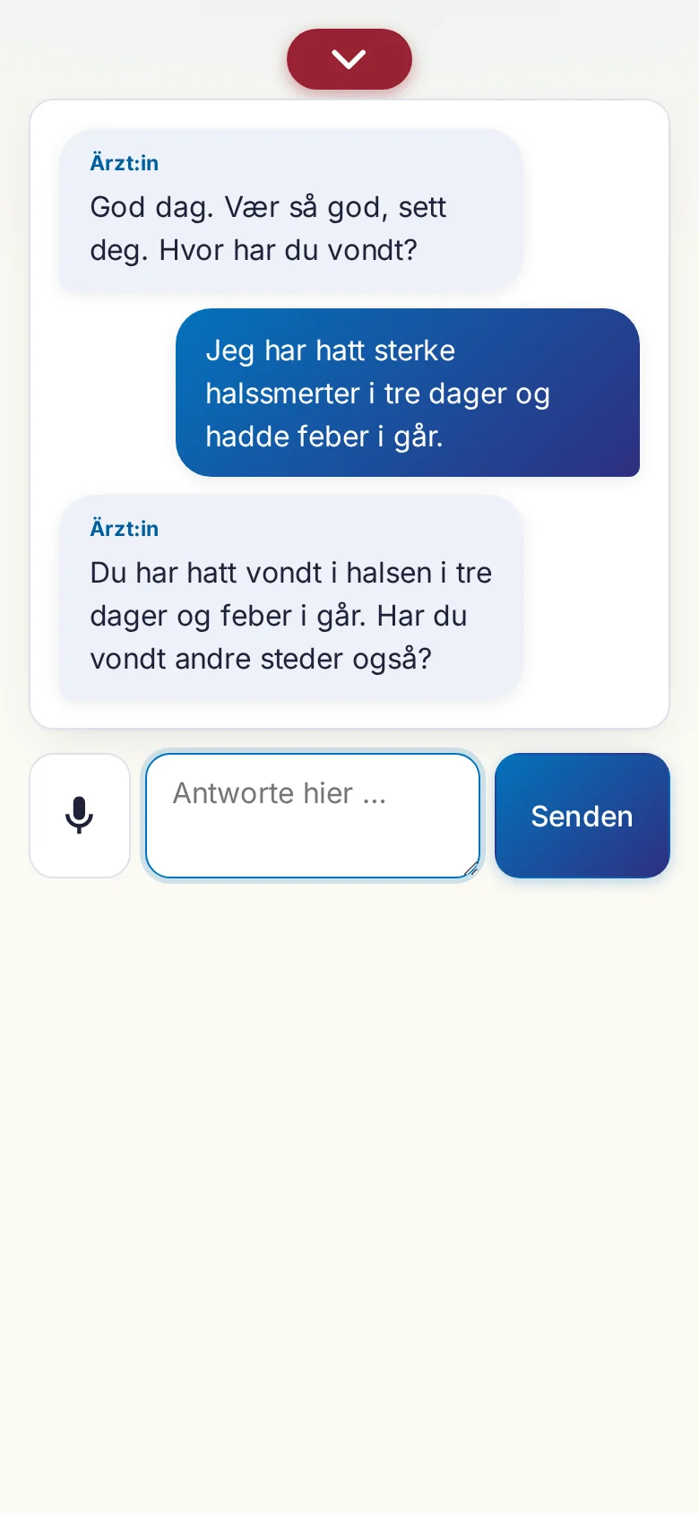 Handy: ein laufendes Gespr&auml;ch mit Mikrofon-Eingabe.