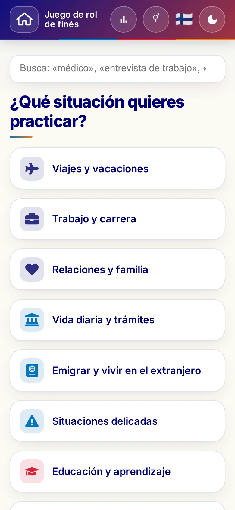 Móvil: los mundos temáticos de los juegos de rol.