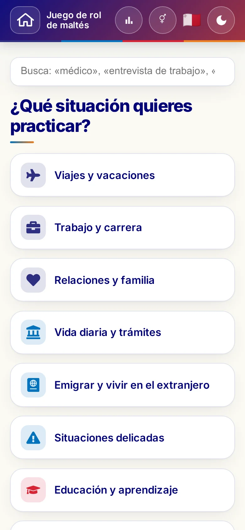 Móvil: los mundos temáticos de los juegos de rol.