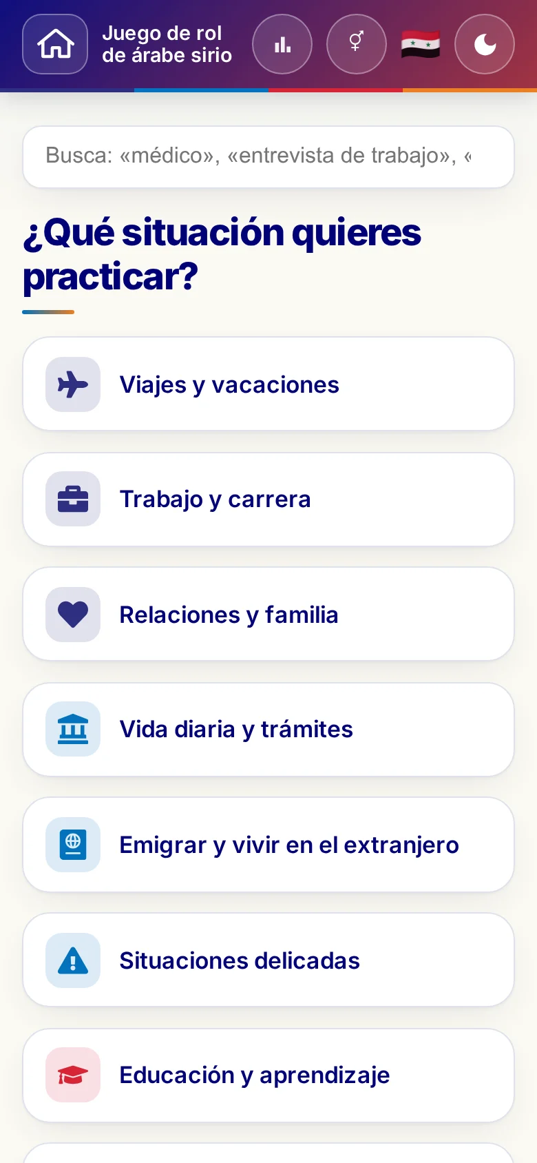 Móvil: los mundos temáticos de los juegos de rol.